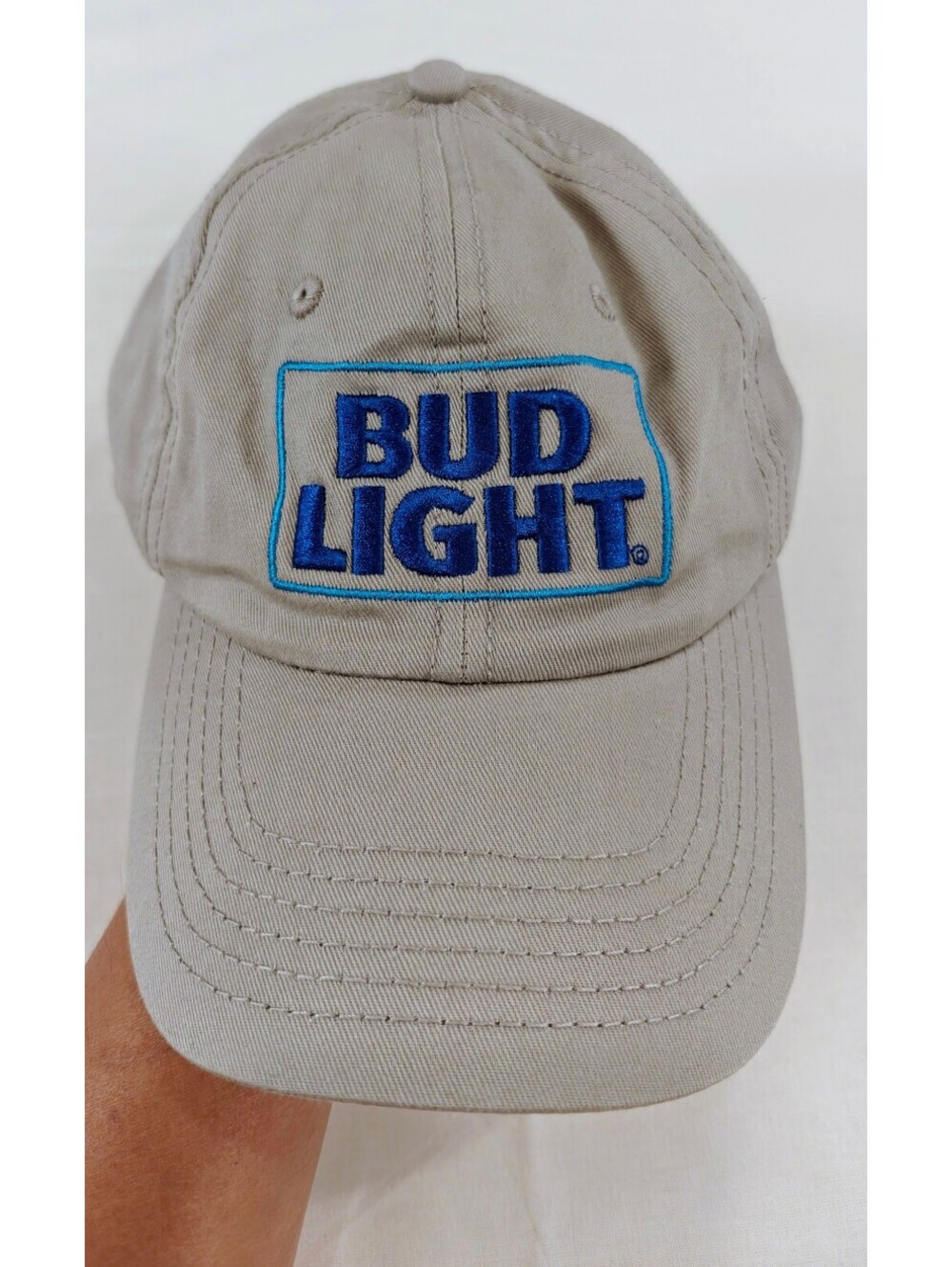 Bud Light Embroidered Logo Adjustable Baseball Cap